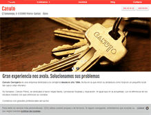Tablet Screenshot of canuto-cerrajeria.com